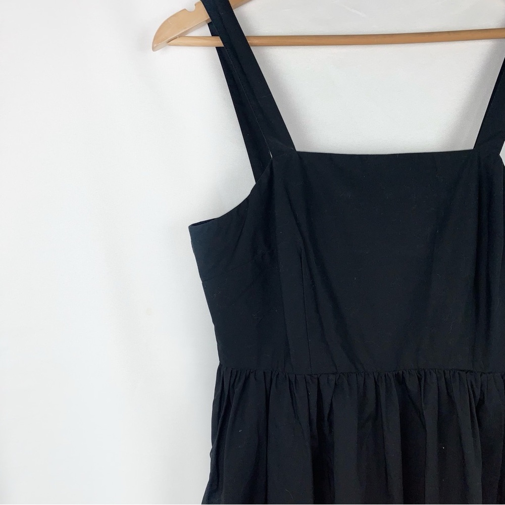 A New Day Classic Black Tank Midi Dress Square Neck - Picture 3 of 8
